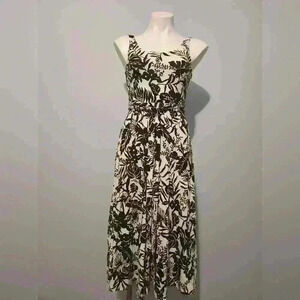 Loft black and white dress